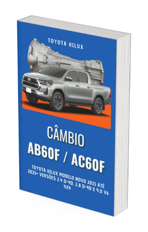 Manual Técnico Completo Câmbio Automático Hilux AB60F / AC60F Novo 2015+ – Em Português!