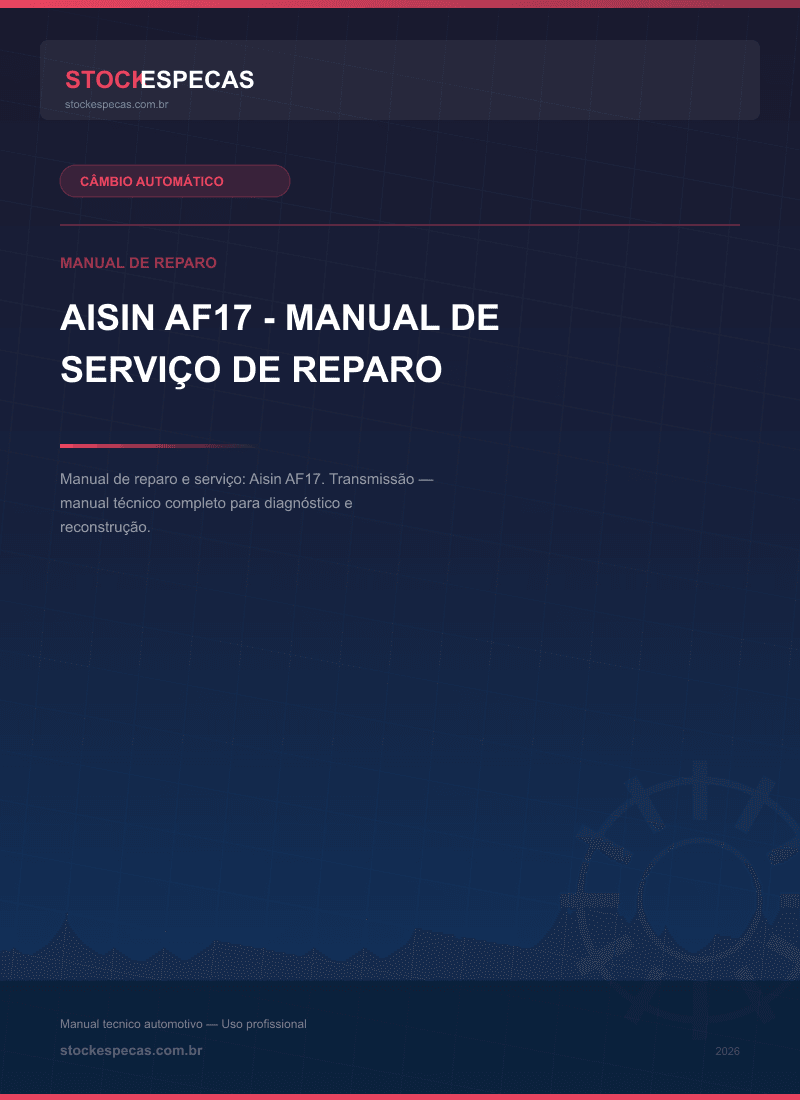 Aisin AF17 - Manual de serviço de reparo