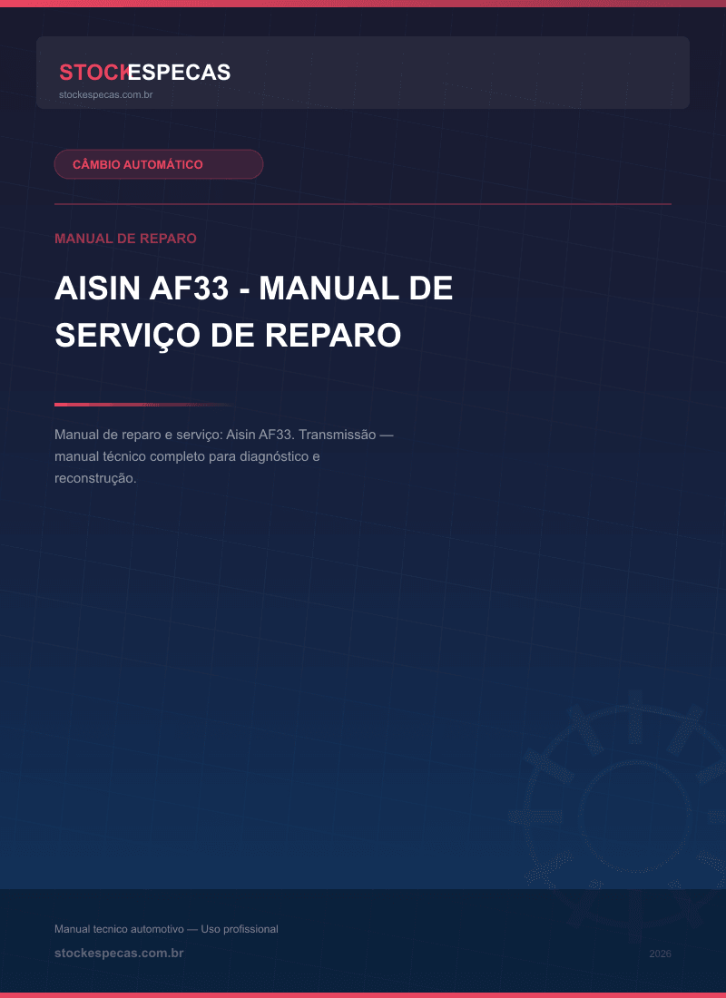 Aisin AF33 - Manual de serviço de reparo