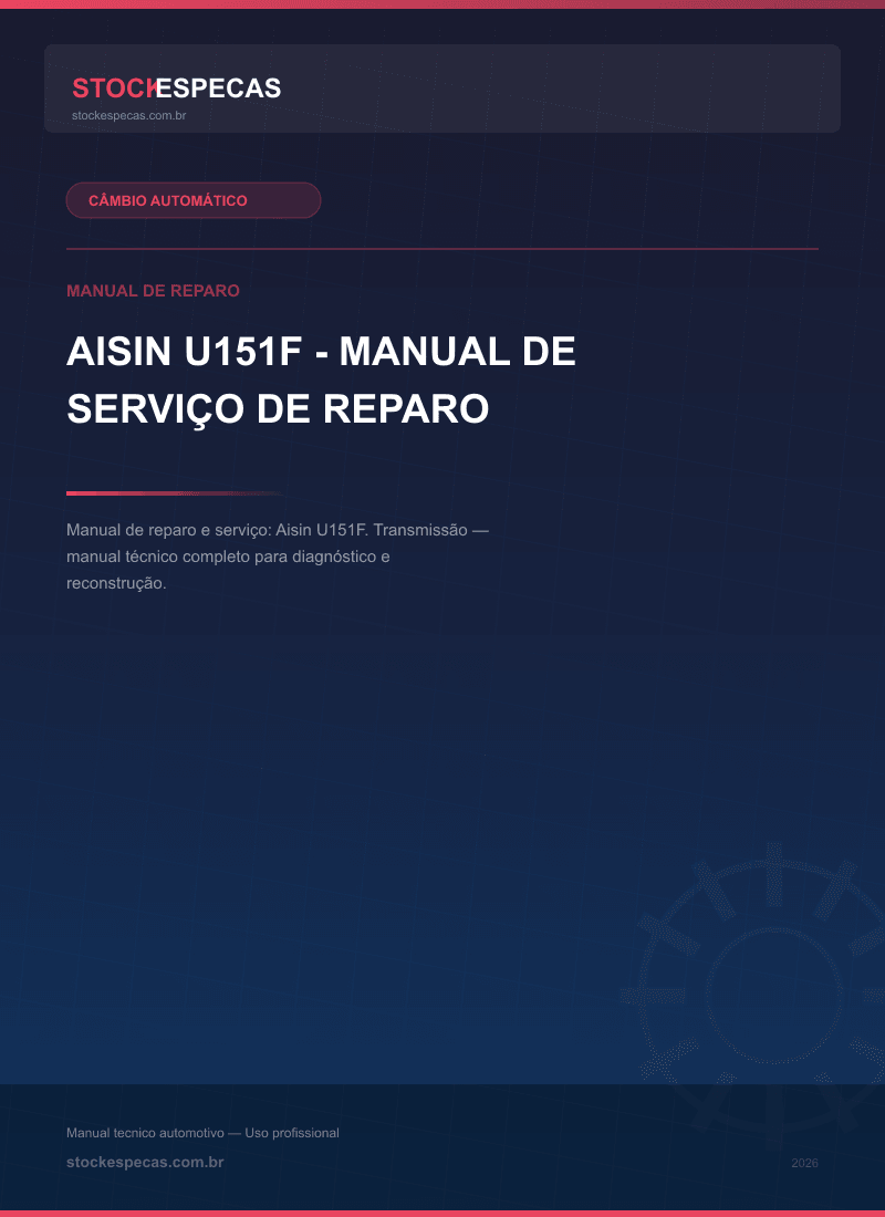 Aisin U151F - Manual de serviço de reparo