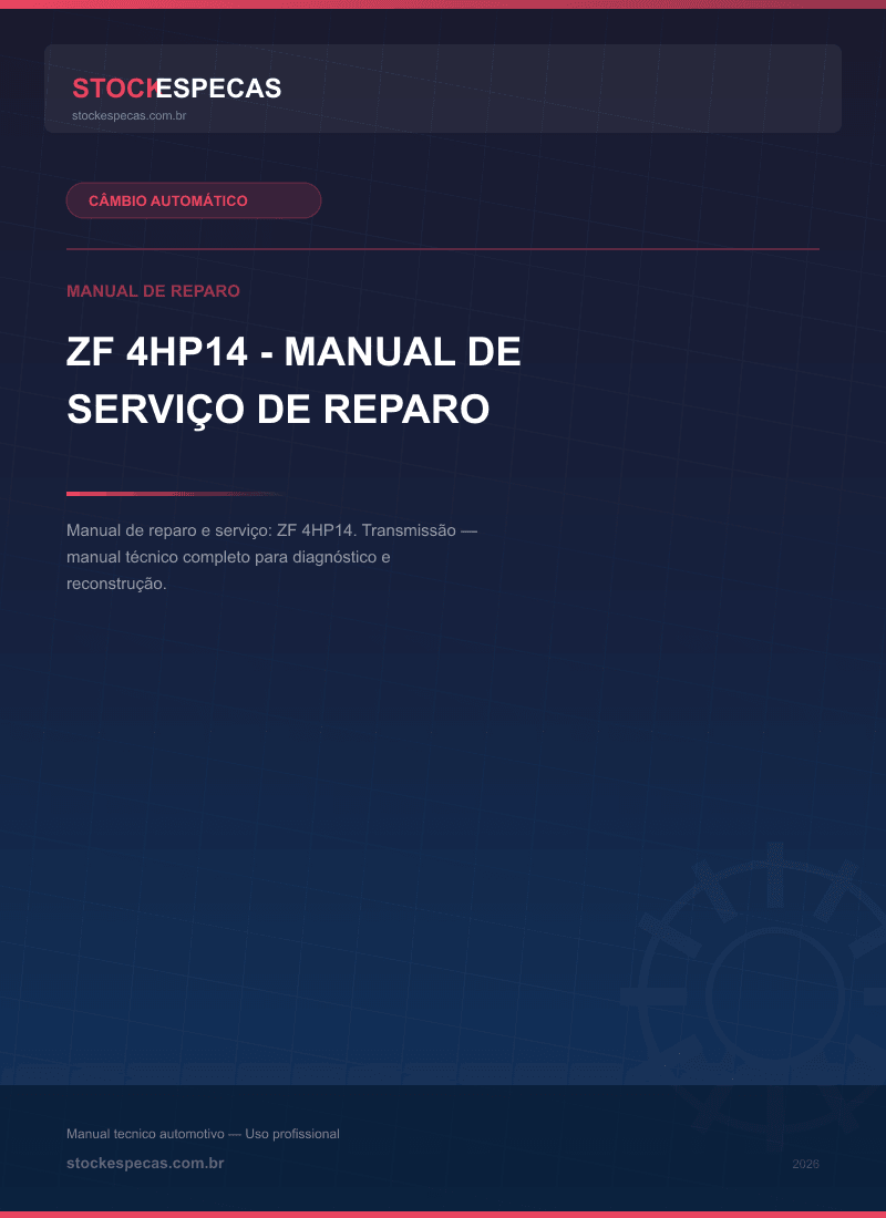 ZF 4HP14 - Manual de serviço de reparo